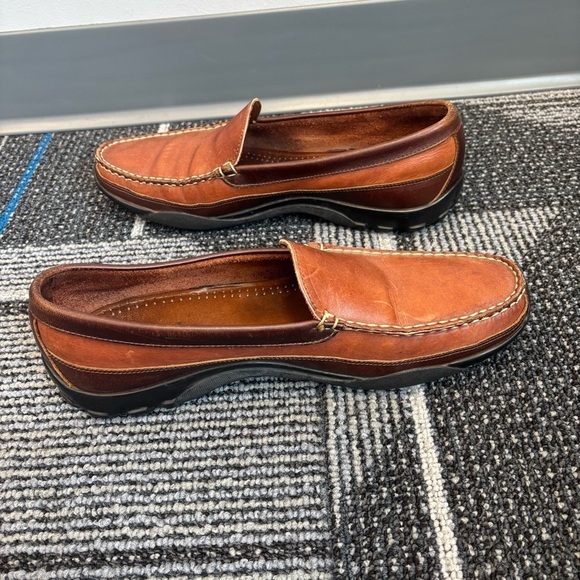 Allen Edmonds Boulder Slip On Loafers Moccasins shoes brown leather 10E main image 5